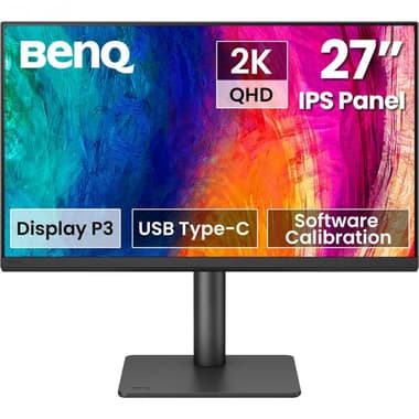 BenQ PD2706QN 27" Monitor
QHD (Quad HD), 100 Hz, 5ms (GtG), Built-in Dual Speaker (2 X 3W), Black