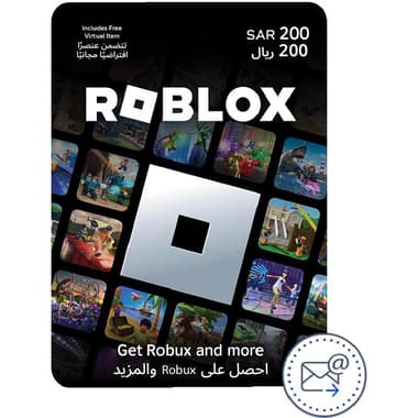 روبلوكس 200 ريال رمز هدية اللعب يصل عبر الايميل
كود رقمي السعودية