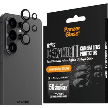 بانزر جلاس هوبز سيراميك 2 (حماية عدسة الكاميرا (حلقة فردية ملحقات كاميرا الهاتف الذكي
متوافق مع سامسونج جالكسي اس 26 الترا,