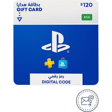 سوني بطاقة هدية 120$ تصل عبر الايميل - بطاقة بلايستيشن ستور
كود رقمي السعودية