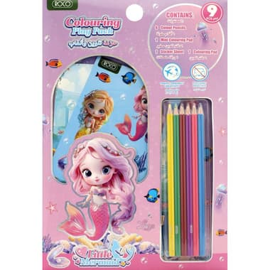 Roco Magical Princess with 6 Coloring Pencils
2 Coloring Books & Stickers Kids Travel Artist Set, Assorted Color, 9 Pieces