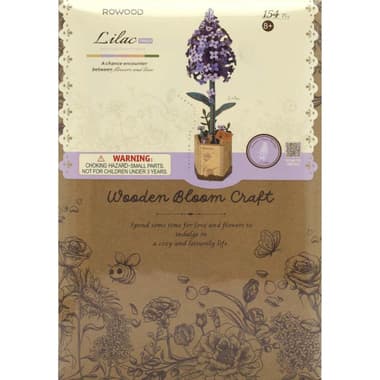 Robotime DIY Wooden Bloom Craft
Lilac 3D Puzzle, 154 Pieces, 14 Years and Above