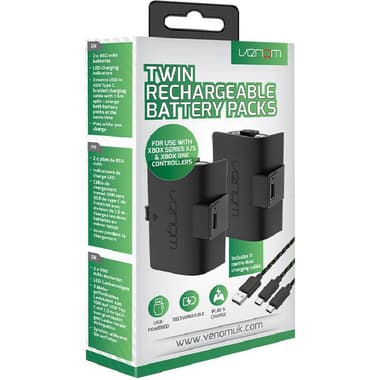 فينوم توين طقم اعادة شحن بطارية ملحقات الالعاب
أكس بوكس سيريس أس/ متوافق مع أكس بوكس سيريس أكس