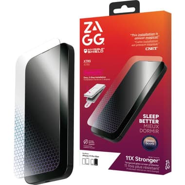 Zagg Glass XTR5 Glass XTR5 Case Friendly Smartphone Screen Protector
for iPhone 17 Pro Max, Tempered Glass