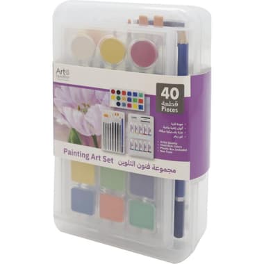 Art Expedition Storage Case Painting Set
Clear, 40 Pieces