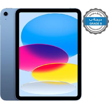 Renewed Grade B Apple iPad 10.9 10th Gen 2022
Tablet - Wi-Fi, 10.9", 256 GB, 6-core CPU, Blue