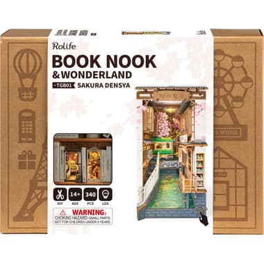 Robotime DIY Book Nook & Wonderland
Sakura Densya 3D Puzzle, 340 Pieces, 14 Years and Above