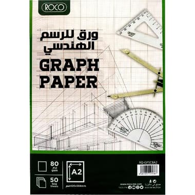 Roco Graph Pad
10 X 10 mm Quad Size, A2, White
