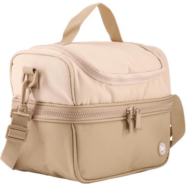 Atrium Big Zipper Lunch Bag
2-Tone Color, Brown