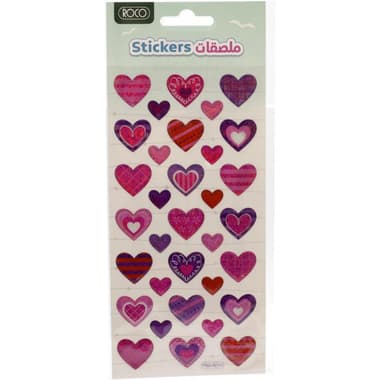 Roco Epoxy Sticker
Hearts Assorted Shapes