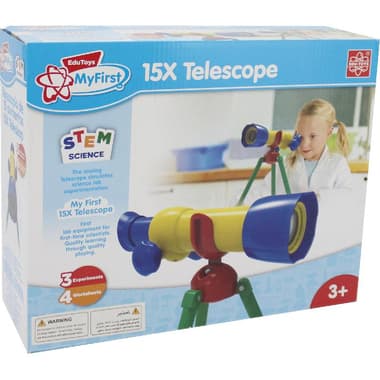 Edu Toys My First Telescope
15X, 3 Years and Above, Red/Yellow