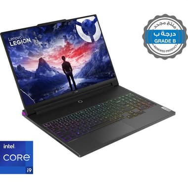 Renewed Grade B Lenovo Legion 9 Gaming Laptop
16", Intel Core i9, 64 GB RAM, 2 TB PCIe NVMe M.2 SSD, Windows 11 Home, NVIDIA GeForce 16 GB, VR Enabled