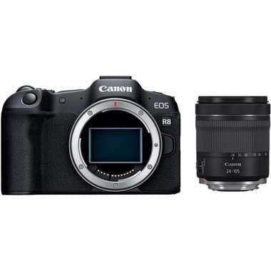 Canon EOS R8 Mirrorless Camera
24.2 MP, with 24 - 105 mm (F4-7.11S) Lens, Wi-Fi/Bluetooth, 4K/60fps