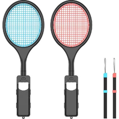 GT-COUPE Switch Sports 7-in-1 7-in-1 Pack
Tennis Racket;Golf Clubs;Sword;Leg Strap, for Nintendo Switch V2/Switch - OLED, Blue/Red