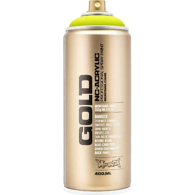 MONTANA-CANS Gold NC-Acrylic Spray Paint
Flash Yellow, 400.00 ml ( 14.08 oz )