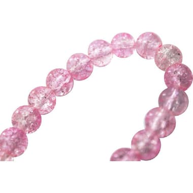 Royal Falcon Beads
Glass Crackle,Round, Light Pink