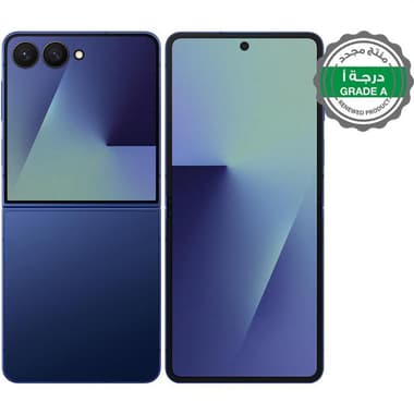 Renewed Grade A Samsung Galaxy Z Flip7
256 GB, Blue Shadow, 5G