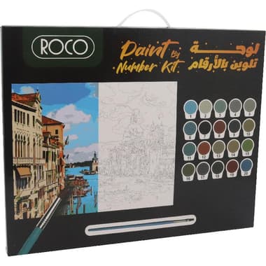 Roco Lake View with Wooden Frame Paint-by-Number
20 Paint Pot + 3 Brush + Canvas Pattern
