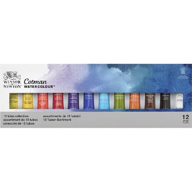 Winsor & Newton Cotman 12 Tube Set Watercolor Set
Assorted Color, 12 Colors 8.00 ml ( .28 oz )