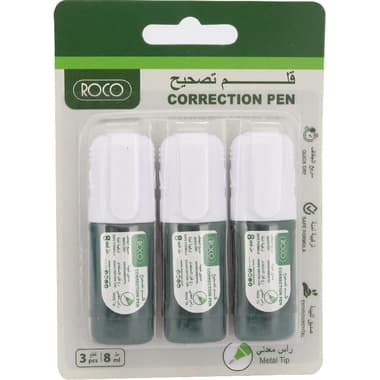 Roco Correction Pen
1 mm Metal Frame Round Tip, White