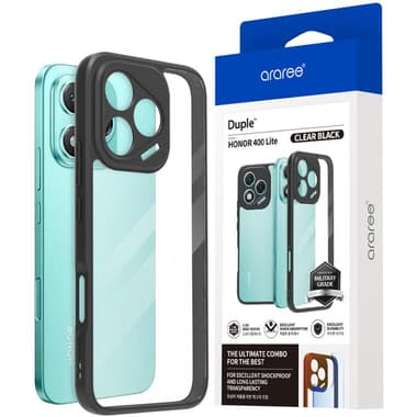 Araree Duple Back Cover Mobile Case
for Honor 400 Lite, Clear/Black