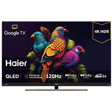 Haier 65" Smart TV
4K QLED, 120 Hz, Silver, S900