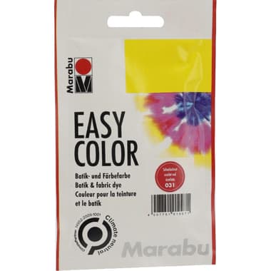 Marabu EasyColor Fabric Dye
Scarlet Red, 25.00 g ( .88 oz ), for Batik and Textile