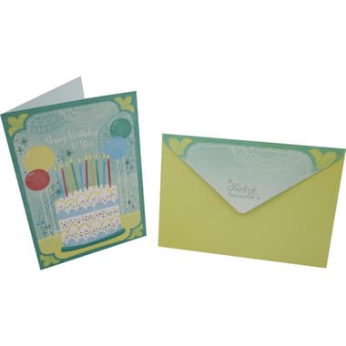 Designer Greetings Card & Envelope
"Happy Birthday to You!", Assorted Color