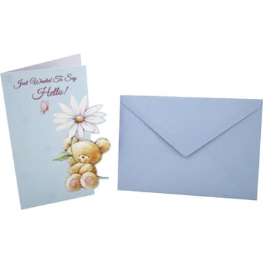 Designer Greetings Card & Envelope
"Just Wanted to Say Hello!", Assorted Color
