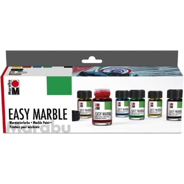 Marabu Easy Marble Starter Set Marbling Paints
15.00 ml ( .53 oz ), 6 Pieces (6 X 15 ml)