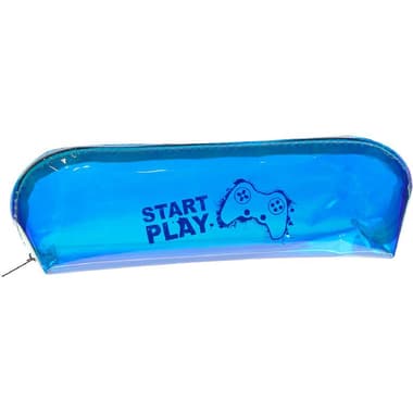 Soft Pencil Case
"Start Play" Gamepad Printed Clear Design, Durable and Stylish, Blue