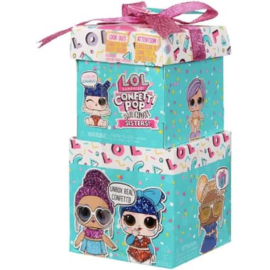L.O.L. Surprise! Confetti Pop Birthday Sisters in PDQ Toy Collectible
3 Years and Above