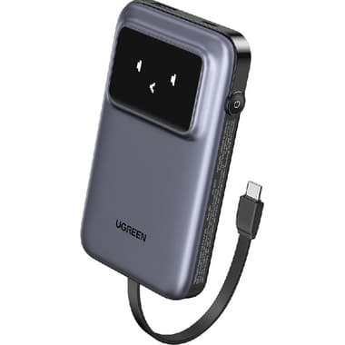 Ugreen Uno Power Bank 10000 mAh 30W
PD Fast Charging, 10000 mAh, 3 USB (1X USB/2X USB-C), Deep Grey