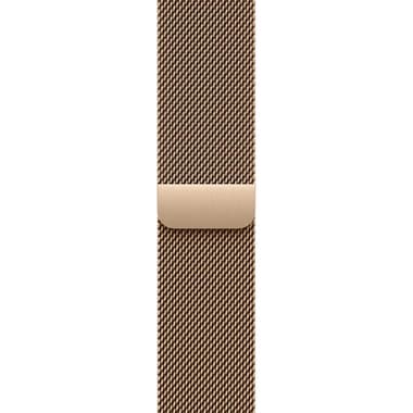 Apple Milanese Loop Wrist Strap
for Apple Watch Series 11 42/Watch Series 10 42/Watch Series 9 41/Watch SE 40, Stainless Steel Mesh, Gold