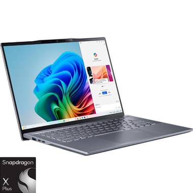 Acer Swift Laptop
AI with CoPilot+, 14.5", Snapdragon X Plus, 16 GB RAM, 1 TB SSD, Windows 11