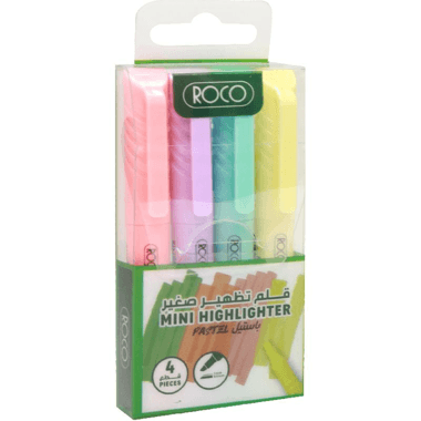 Roco 90 Slim Highlighter
1 - 4 mm Chisel Tip, Assorted Color