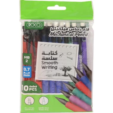 Roco Mechanical Pencil
with Eraser & Grip, HB, 0.7 mm