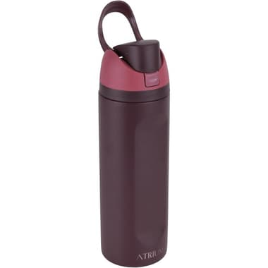 Atrium Tumbler
Stainless Steel Water Bottle with Straw and Push-Button Lid with Lock, Cold, 710.00 ml ( 1.25 pt ), Dark Slate Red