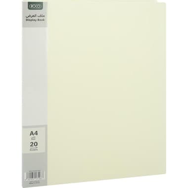 Roco Display Book
20 Pockets, A4, Polypropylene, Cream