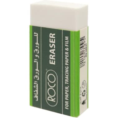 Roco Plastic Eraser
Big, White