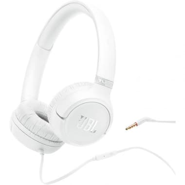 JBL Tune 530 On-Ear Headphones
Wired, Built-in Microphone, White