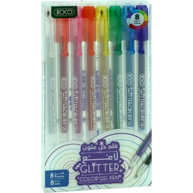 Roco Gel Ink Pen
Assorted Colors, 0.8 mm, Ballpoint, 8 Pens