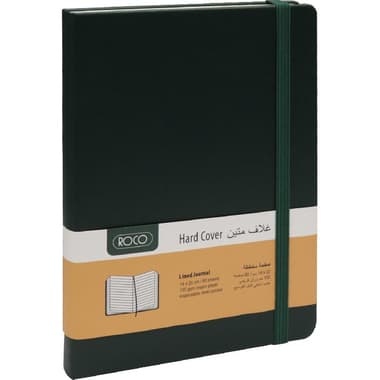 Roco Notebook
Embossed, Elastic Band, 14 X 20 cm, 160 Pages (80 Sheets), Lined, Olive Green
