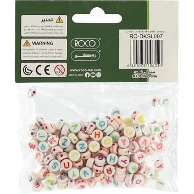 Roco Letter Beads
7 mm, Assorted Color