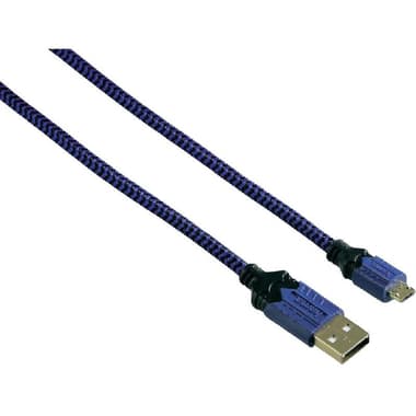 Hama Micro USB to USB 2.0 Sync & Charge Cable
2.50 m ( 8.20 ft ), Blue/Black