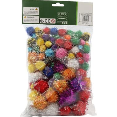Roco Pom Pom Balls
Glittered, Craft Accessory, Assorted Color