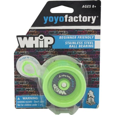 YoYoFactory Whip Yoyo Stainless Steel Bearing Play Accessory
Green, 8 Years and Above