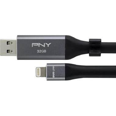 PNY TECHNOLOGIES Duo-Link 3.0 OTG Drive (Lightning/USB)
32 GB, Grey