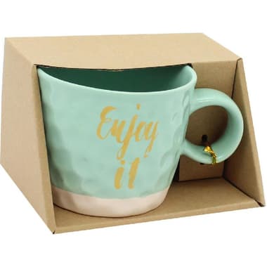 Mug
"Enjoy it", Hot/Cold, 12.00 oz ( 340.96 ml ), Teal