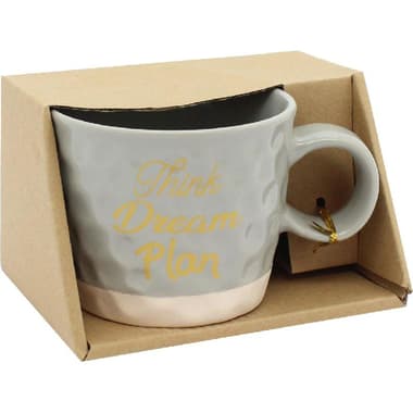 كوب
"Think, Dream, Plan", بارد/ساخن, 12.00 oz ( 340.96 ml ), رمادي